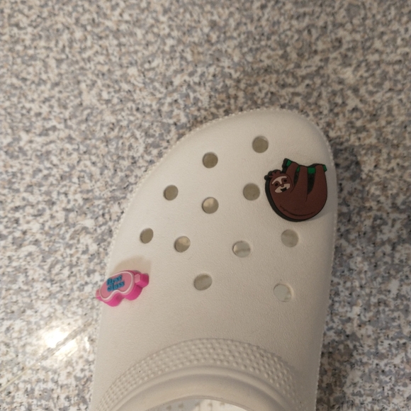 White Crocs (CHARMS NOT INCLUDED) - Picture 2 of 7